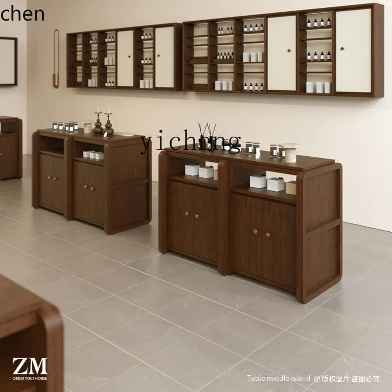Nakajima Display Tavolo Scaffale Espositore Profumo Olio Essenziale Tavolo Espositivo a Doppio Strato
