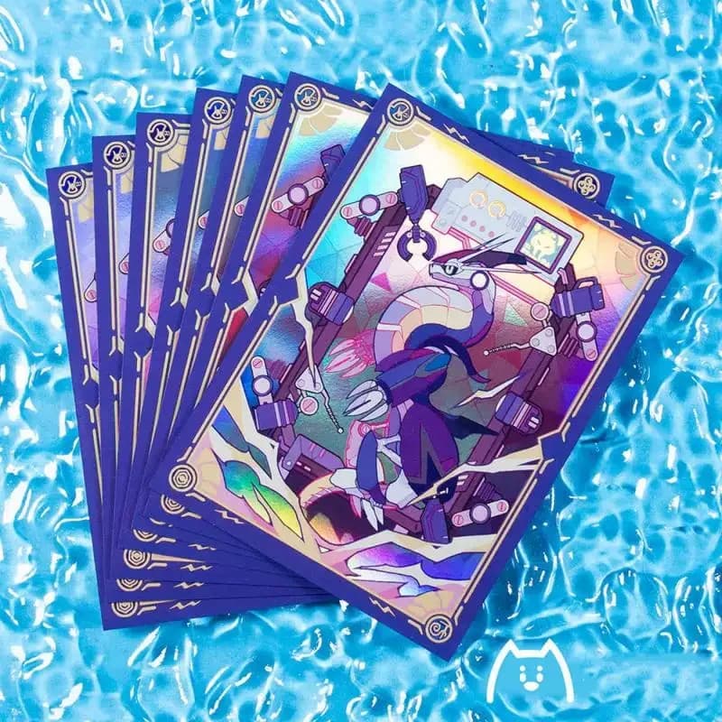 64 pz/set PTCG DTCG OPCG WS Gengar Flash Card Sleeve Anime Gioco Collezione di Carta di Copertura Protettiva Regalo Giocattolo 66*91mm