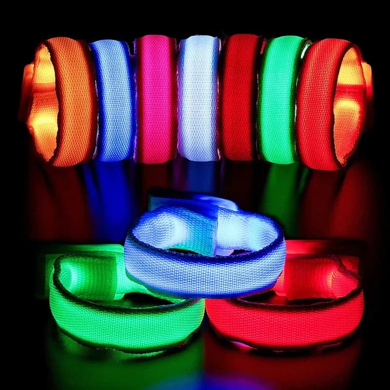 Safety belt with LED reflective arm strap with night running light band, cycling, dropshipping led light