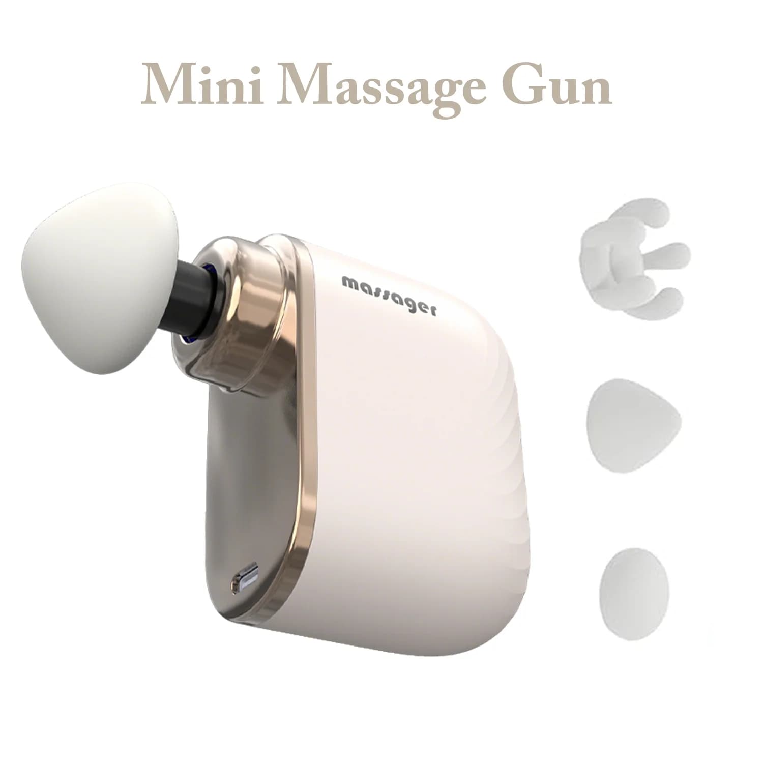 Mini pistola massaggiante portatile per massaggio muscolare profondo, motore silenzioso e potente, ricaricabile, massaggiatore a percussione portatile per il corpo