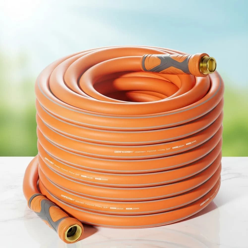 75-foot durable garden pipe, light and flexible water pipe with swivel handle, 600 PSI burst pressure for outdoor use
