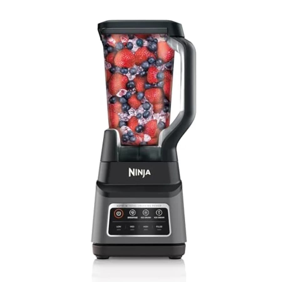 Frullatore Professionale Plus 1400 Watt di Potenza di Picco per Frullati, Bevande Congelate, Gelato, Grigio Scuro, Auto IQ, Caraffa da 72 oz per Frullati Totalmente Triturati