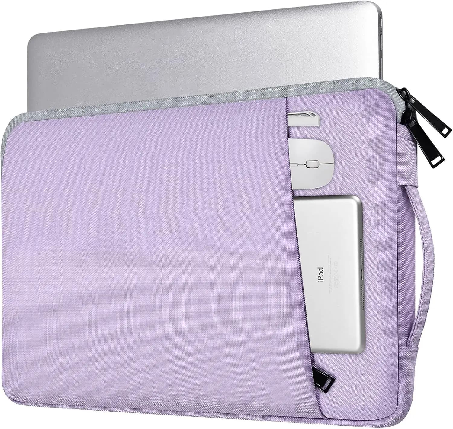 Custodia per laptop da 15,6 pollici, borsa protettiva per notebook, viola