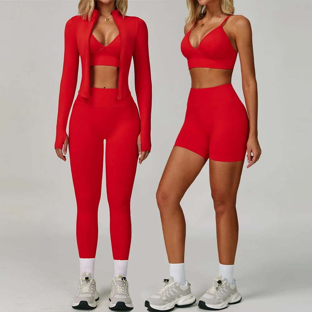 2/3 pcs sportswear yoga set seamless woman sleeve long gym clothing yoga fitness set women sports bra gym workout leggings