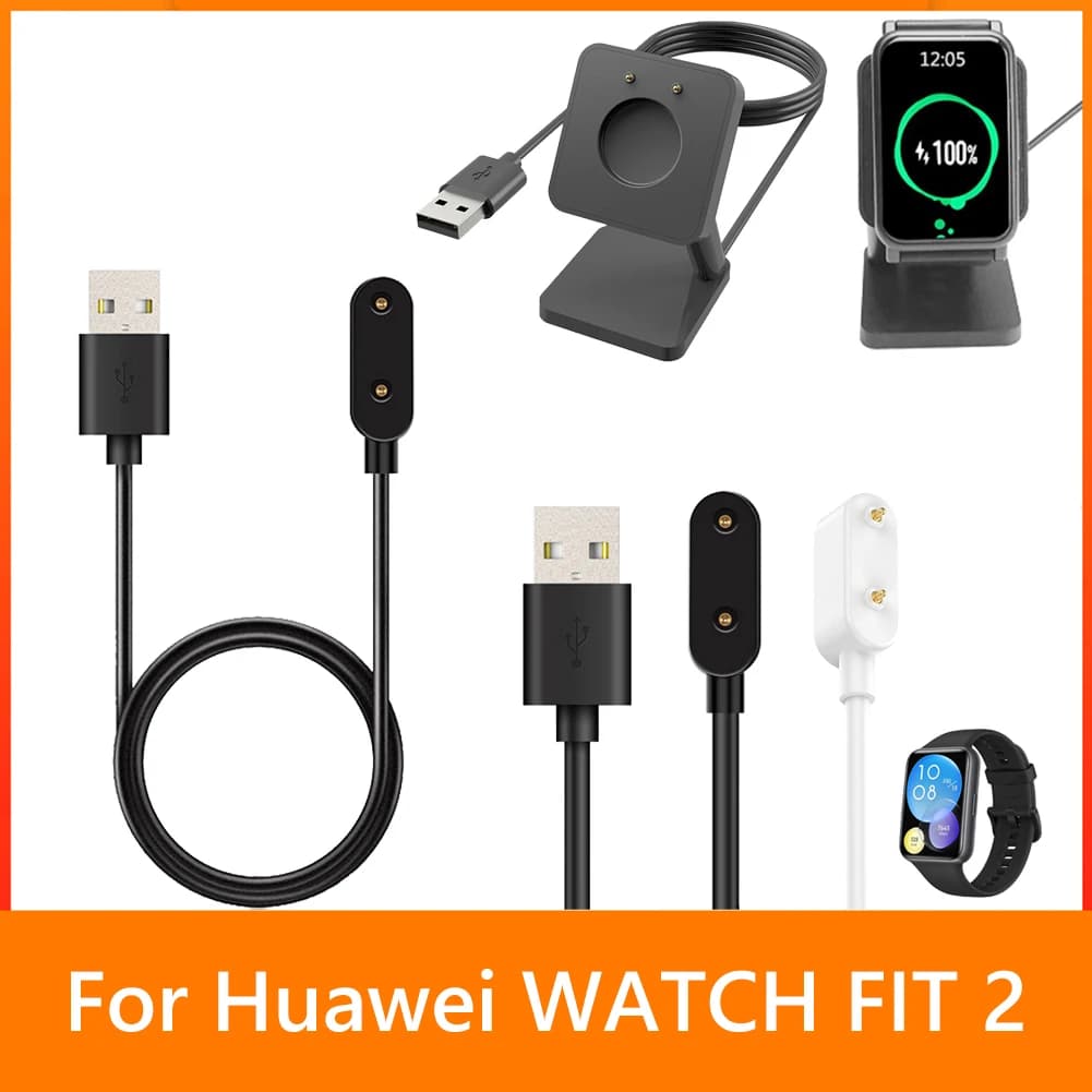 Per Huawei Watch Fit 2 1m 5V 1A cavo di ricarica magnetico USB sostituzione Smart Watch adattatore per caricabatterie Dock Stand accessori per cavi