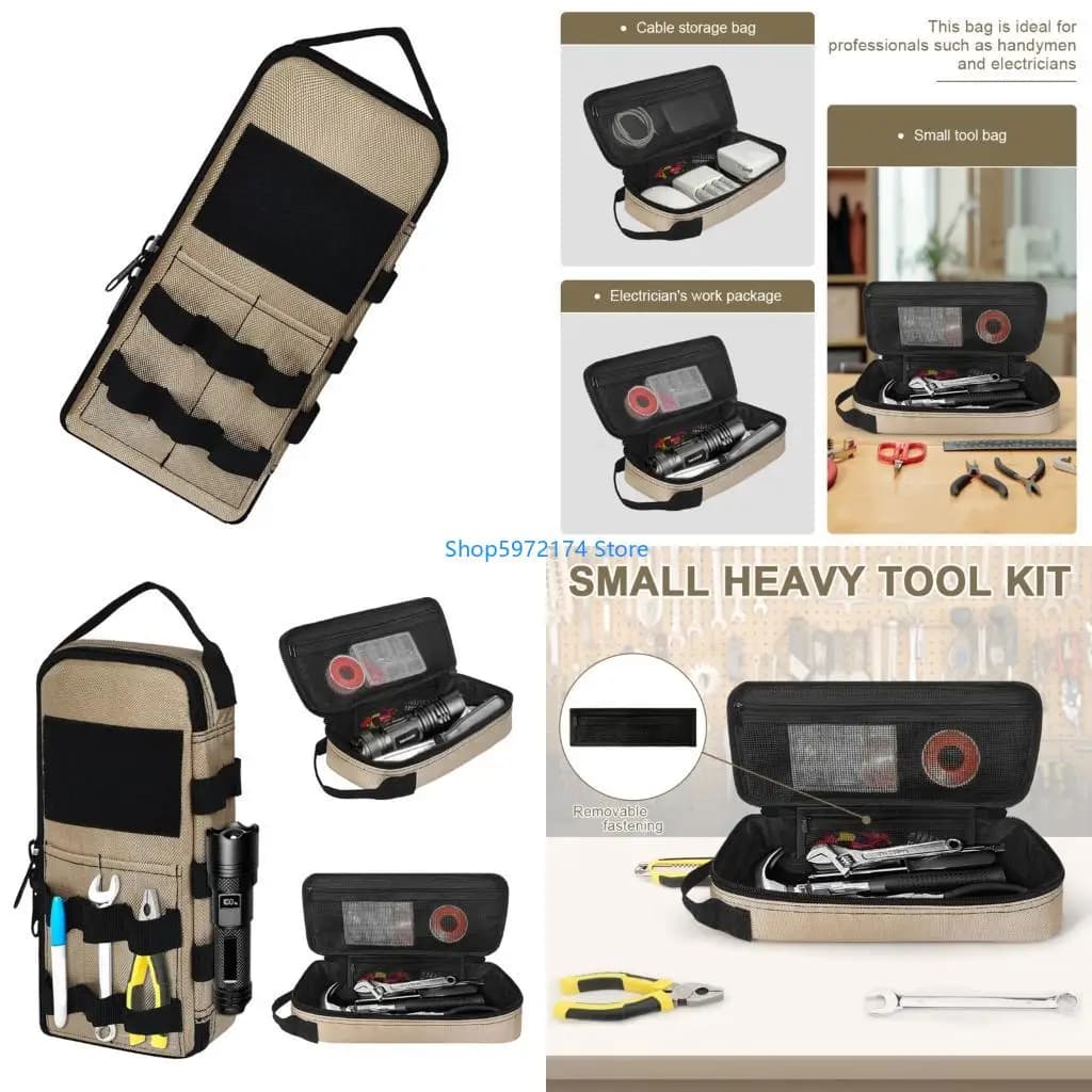 Borsa per attrezzi impermeabile Y3NB con tasche multiple incluso passante per martello per efficienza