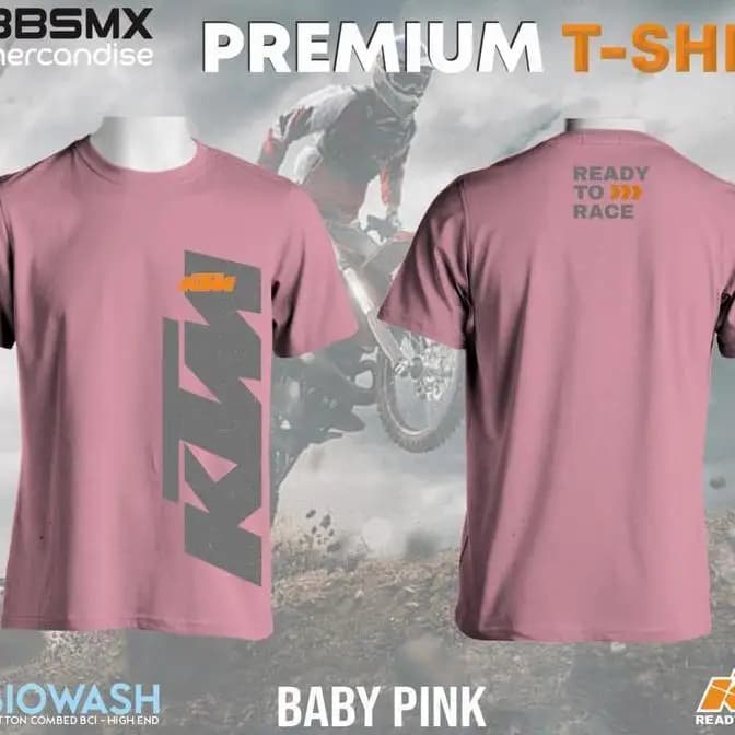 T-shirt da uomo 2026 in 100% cotone con stampa KTM Ready To Race, estiva, casual, per tutti i giorni, con grafica da motocross