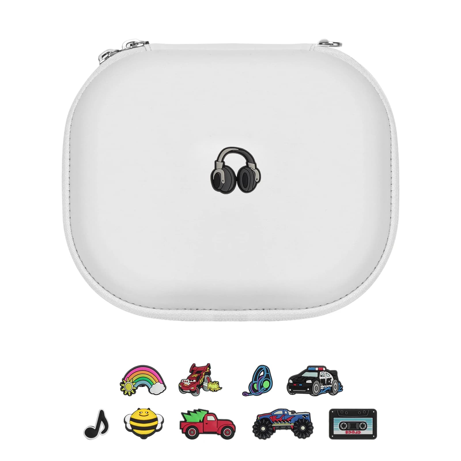 Custodia per cuffie per bambini Geekria Shield con ciondolo per scarpe personalizzato