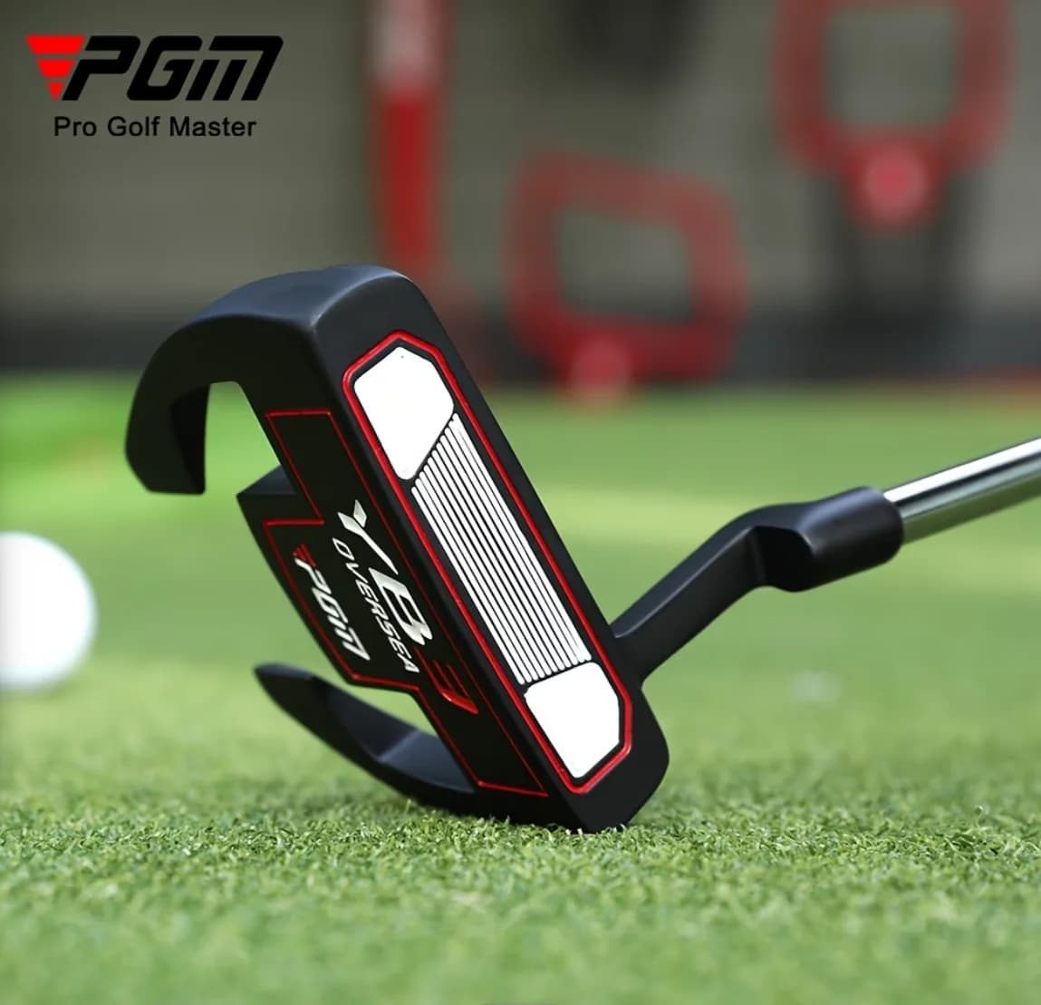 PGM TUG072 Putter da Golf per Uomo, Singolo, Stile Flute, con Dettagli Accattivanti