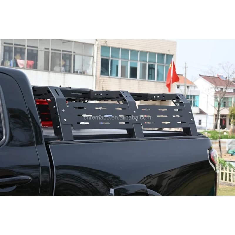 High Quality 2025 4WD Accessories Overland Pickup Offroad Parts 4x4 Universal Adjustable Carbon Steel Roof Truck Bed Rack