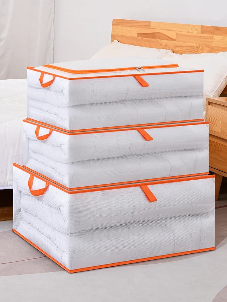 1PC borsa portaoggetti per abbigliamento di grande capacità borsa mobile pieghevole grande borsa portaoggetti mobile per la pulizia della polvere camera da letto soggiorno