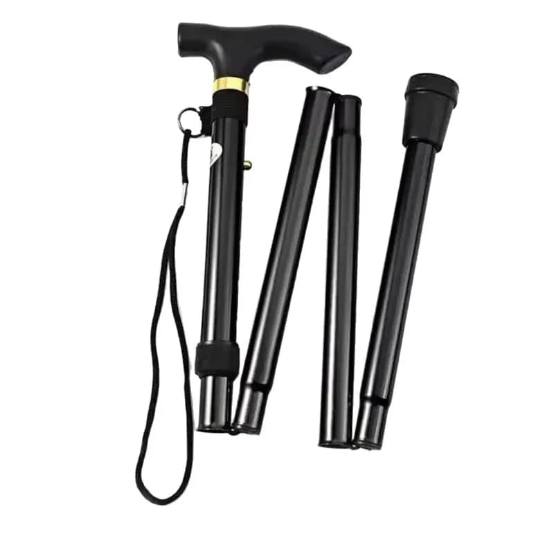 New! For Seniors Telescopic Walking Stick Trekking poles for outdoor hiking Foldable trekking poles in aluminum alloy metal