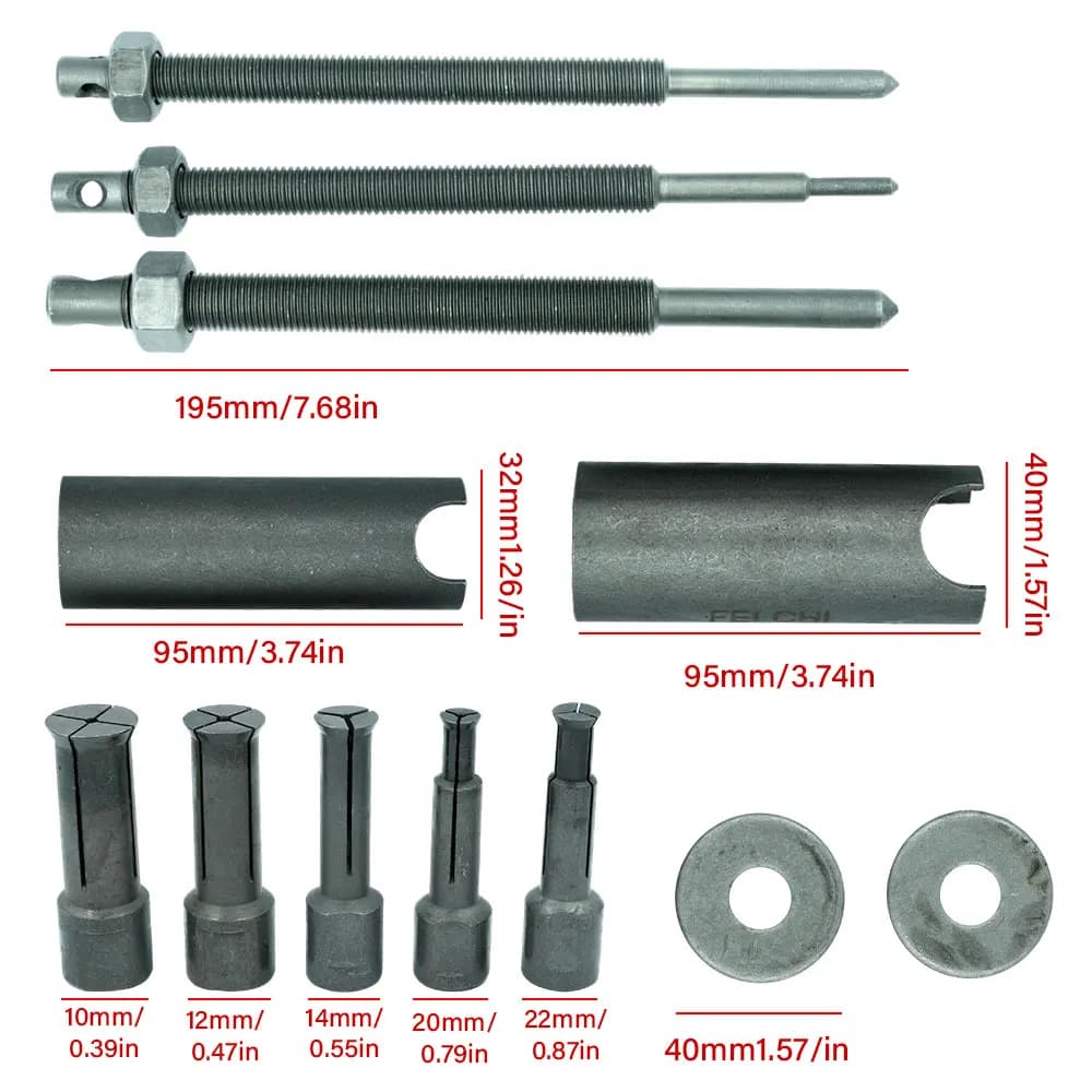 Estrattori per cuscinetti per moto da 9-23mm Estrattore per cuscinetti interni per biciclette Strumenti di riparazione a mano Estrattore per rimozione ingranaggi ruota Estrattore per tirare