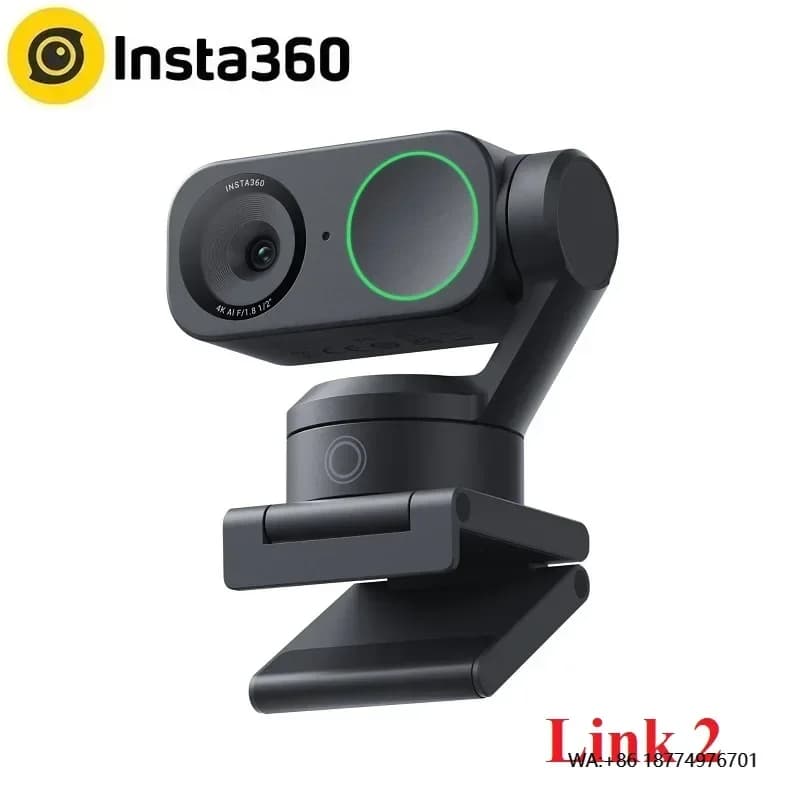 Insta360 Link 2 Webcam AI Tracking Control of gestures with microphones with noise cancellation Camera for teleconference games Link2