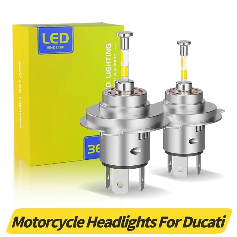 2 pezzi Canbus H4 9003 50W faro a LED 1:1 Mini formato 360 CSP per Ducati Scrambler Classic Icon 2015-2017 fari moto
