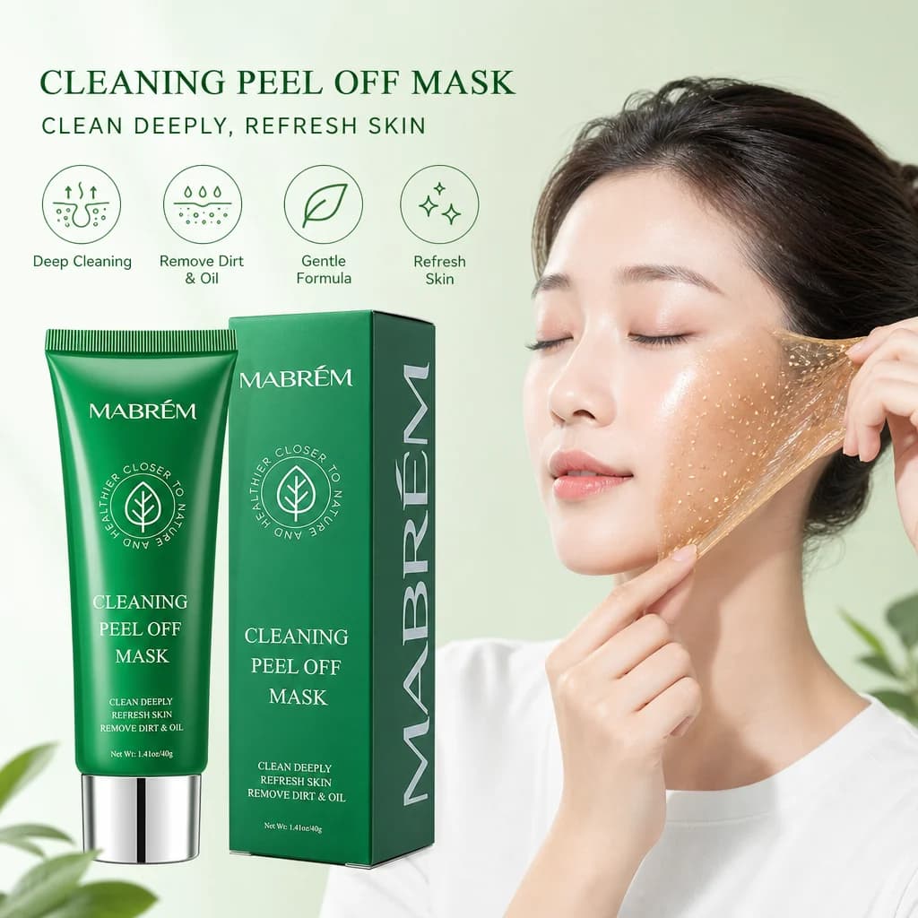 Deep Cleansing Peel‑Off Mask Charcoal Tea Tree Oil Salicylic Acid Oil Control Exfoliating Purifying Blackheads Oily Skin Care