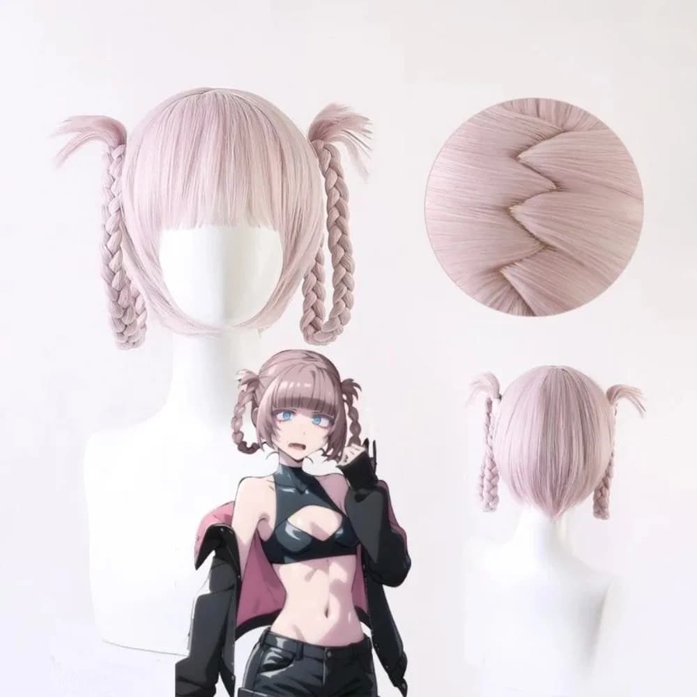 Song of All Night Seven Grass Purse Cosplay Wig Seven Grass Mustard Vampire Maid Dress Fried Dough Twists Braid Play Headdress