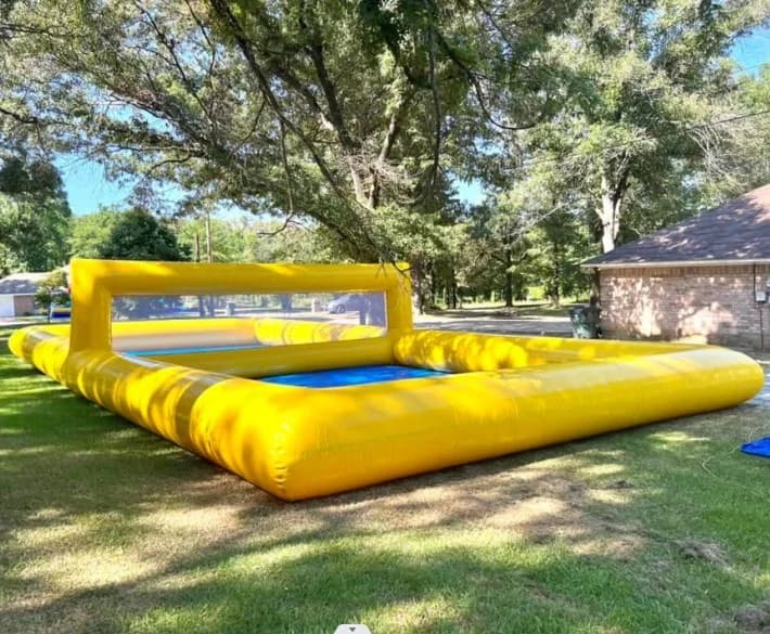 Custom Inflatable Sports Game Inflatable Water Volleyball Pool For Sale