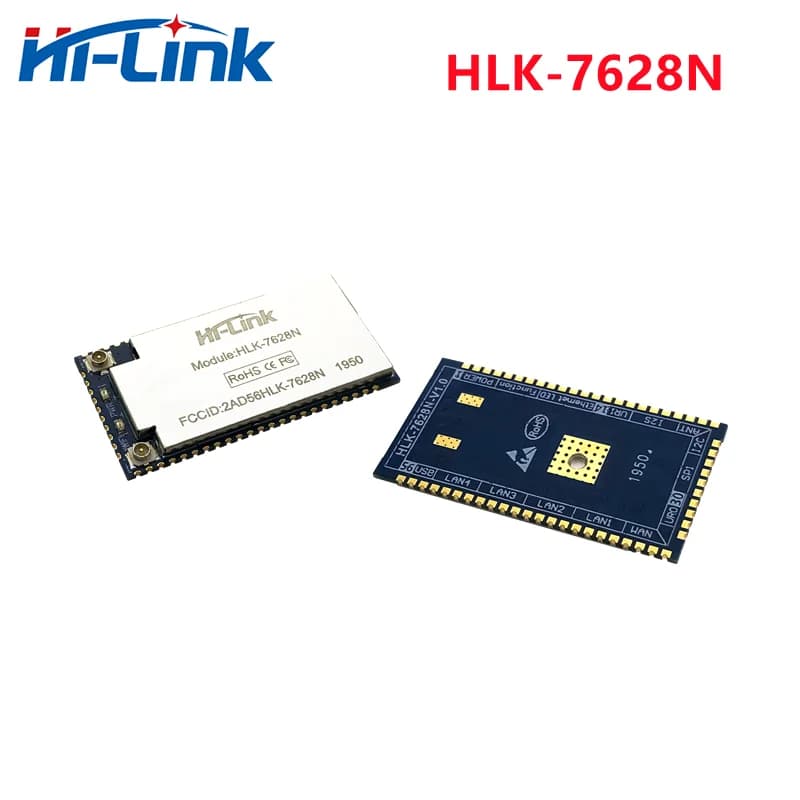 Modulo Router Wifi Hi-Link con Chipset MT7628N, HLK-7628N Openwrt con 2 Antenne 2.4G Certificato CE/FCC/ROHS, Spedizione Gratuita