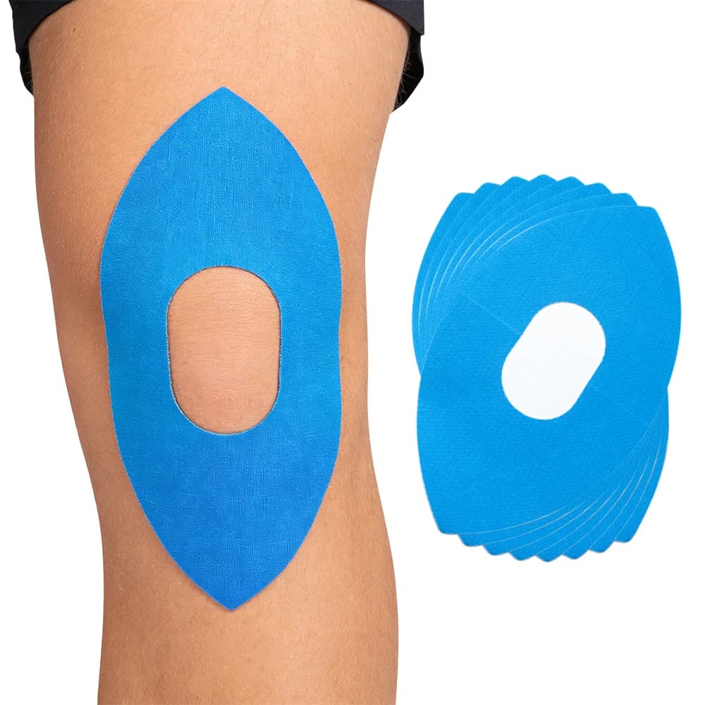 Set di 8 Nastri Kinesiologici per Ginocchia, Impermeabili, Elastici, Traspiranti, Senza Lattice, per Sport e Sollievo dal Dolore al Ginocchio