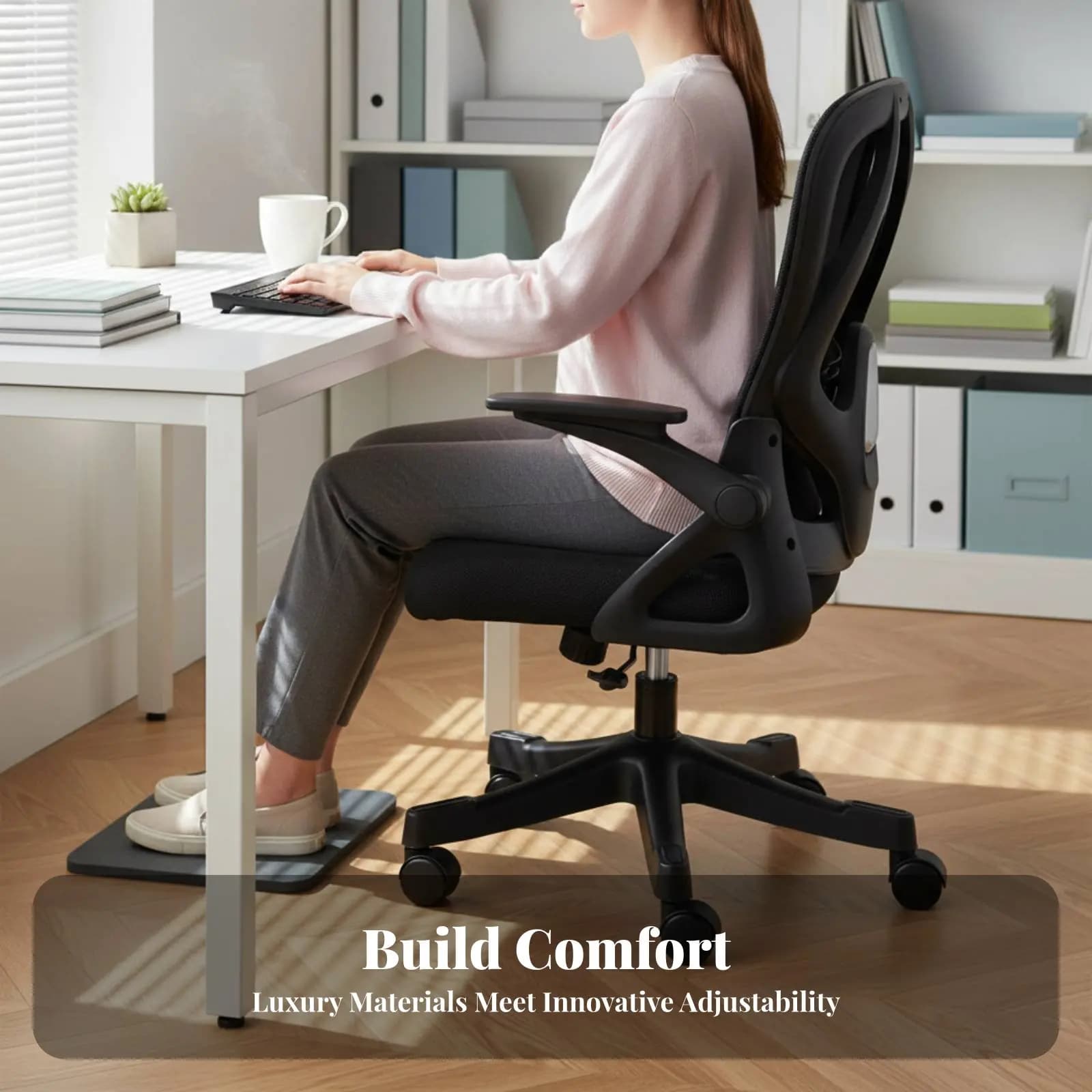 Sedia da Gaming con Orecchie da Gatto, Design Ergonomico, Arredamento per Ufficio, Altezza Regolabile, Facile Montaggio per Studenti, Adulti, Streaming