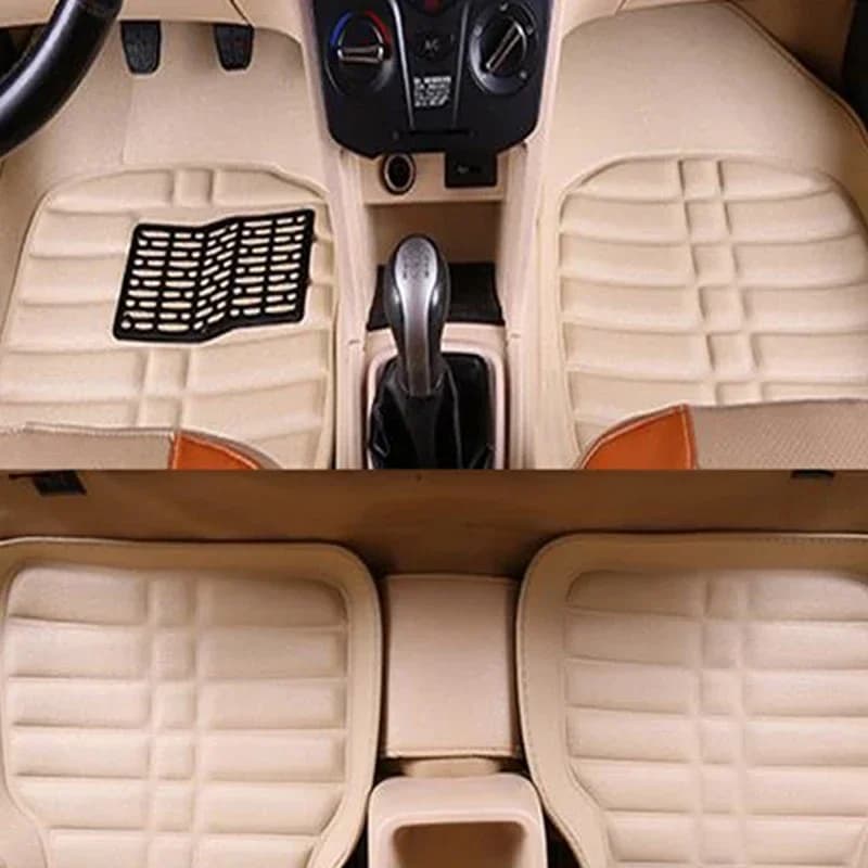 5 pcs Car Mats Foot Mats Car Styling Car Styling for Spool Premium Complete Set Mat Mats Accessories for Car Leather