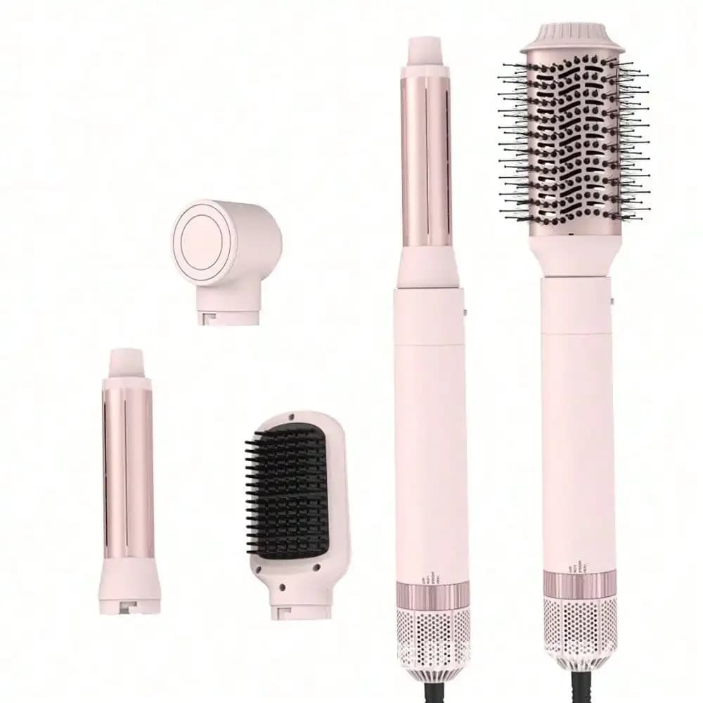 5-In-1 Hot Air Comb, Multi-Functional Hair Dryer, Hair Straightener, Curling Iron, Dual-Purpose Head Change, Hair Dryer, Hair Dryer