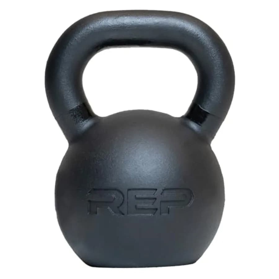 Home gym fitness kettlebell set and singles cast iron black 4kg to 24kg weight range for strength training and power workouts