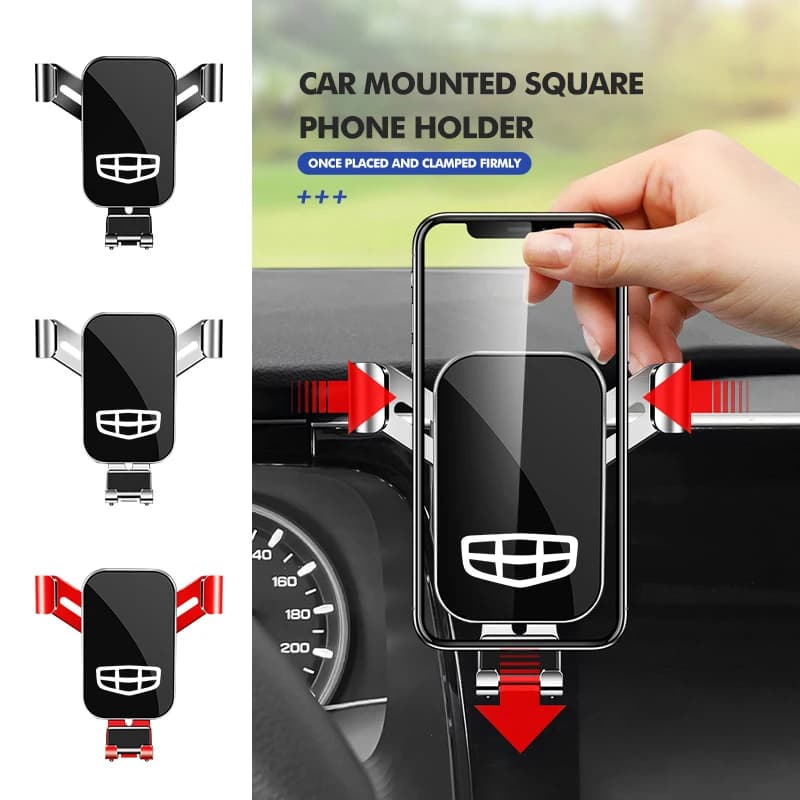 Universal Car Air Vent Phone Holder GPS Support Mount Clip For Geely Geometry CK2 CK3 GT GC9 Tugella GX3 CK Borui Coolray EC7