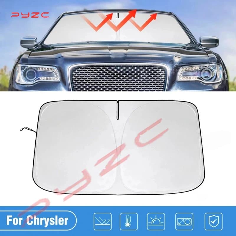 Parabrezza Parasole per Chrysler 300 300C 2011-2022 2023 2024 Auto Parasole Copertura Pieghevole Visiera Parasole Protezione Blocchi Raggi UV