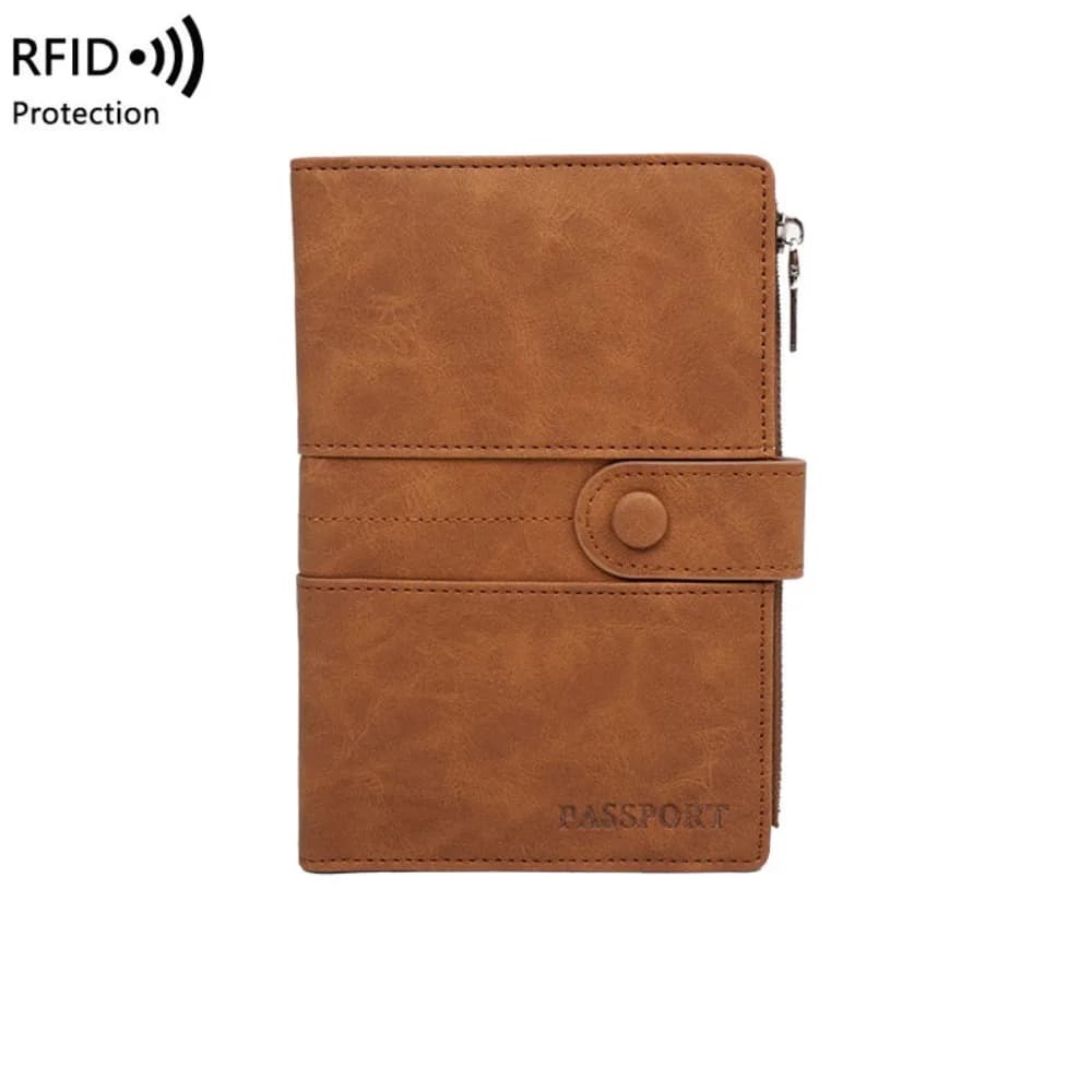 Creative RFID Anti-Theft PU Passport Bag Purse Card Holder Travel Wallet Ticket Holder Airplane Check-in Passport Clip Women