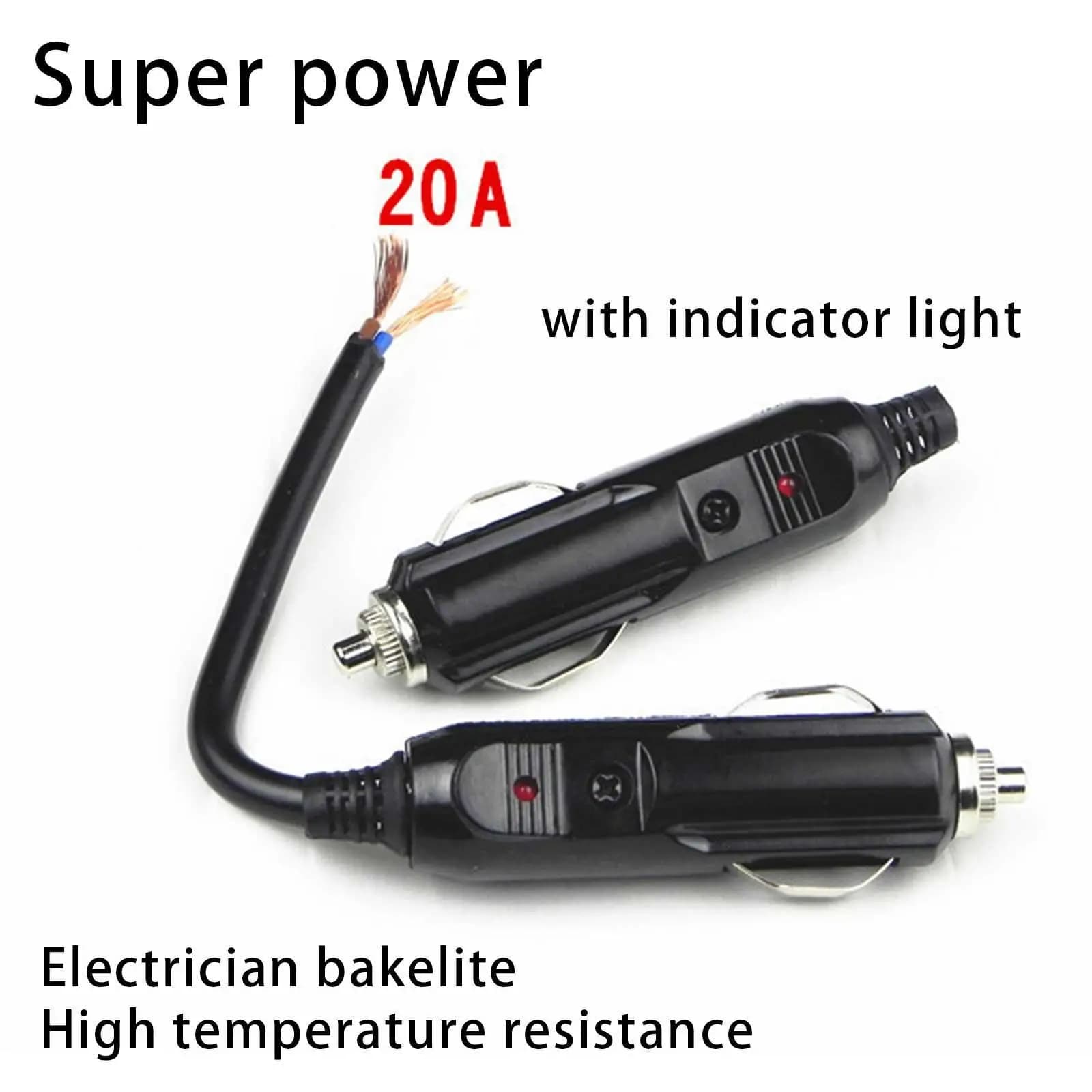 12V/24V Auto 20A cigarette lighter for Auto LED connector adapter for Auto/furgon accessories for Auto motor vehicle