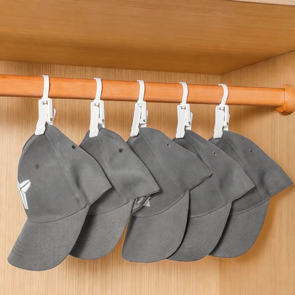 Household Plastic Clips 360 Degree Rotating Hooks Portable Drying Rack Hanger For Socks Underwear Scarf Hat Curtain Storage