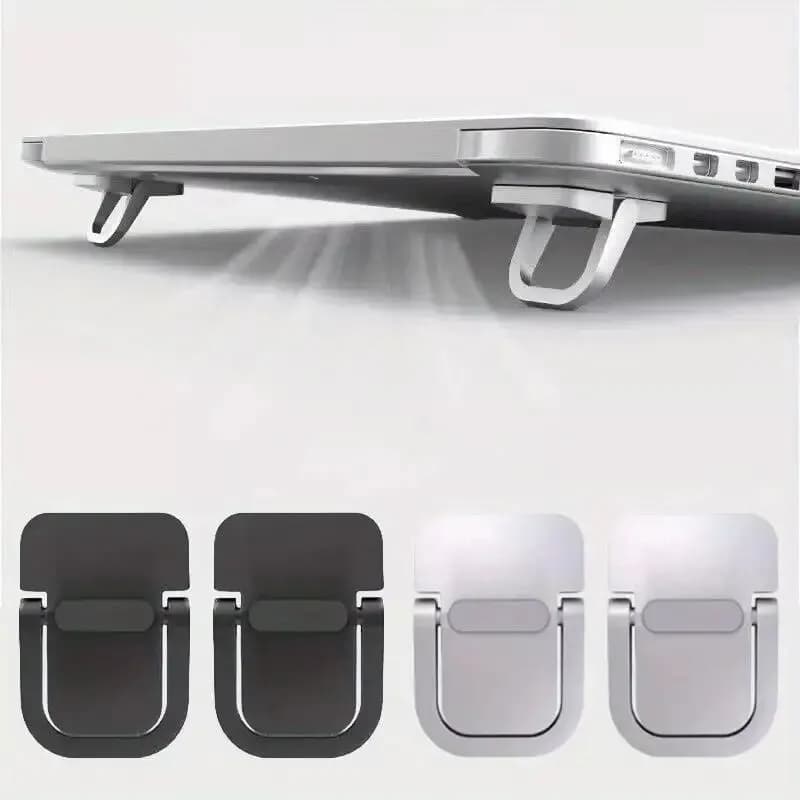 Set di supporti per laptop da 2 pezzi con supporto per tastiera e ascensore | Mini supporto per laptop portatile da scrivania