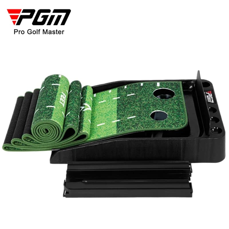 PGM 3M Green Golf Putter Trainer Putting Practice Mat Ball Return Fairway con deflettore TL021