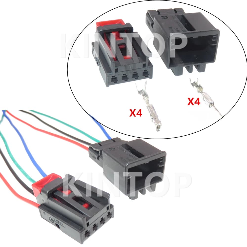 1 Set 4 pin Car connettore auto non sigillato Automobile lettura luce fanale posteriore presa cavo elettrico per VW Audi 3AA972714