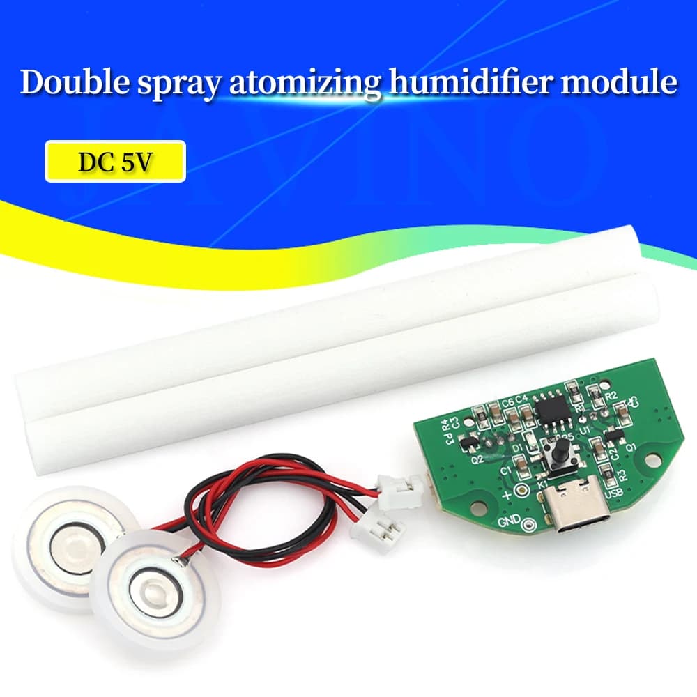 TYPE-C USB Mini Umidificatore Kit FAI DA TE Mist Maker e Driver Circuito Fogger Atomizzazione Pellicola Atomizzatore Foglio Mini Oscillante