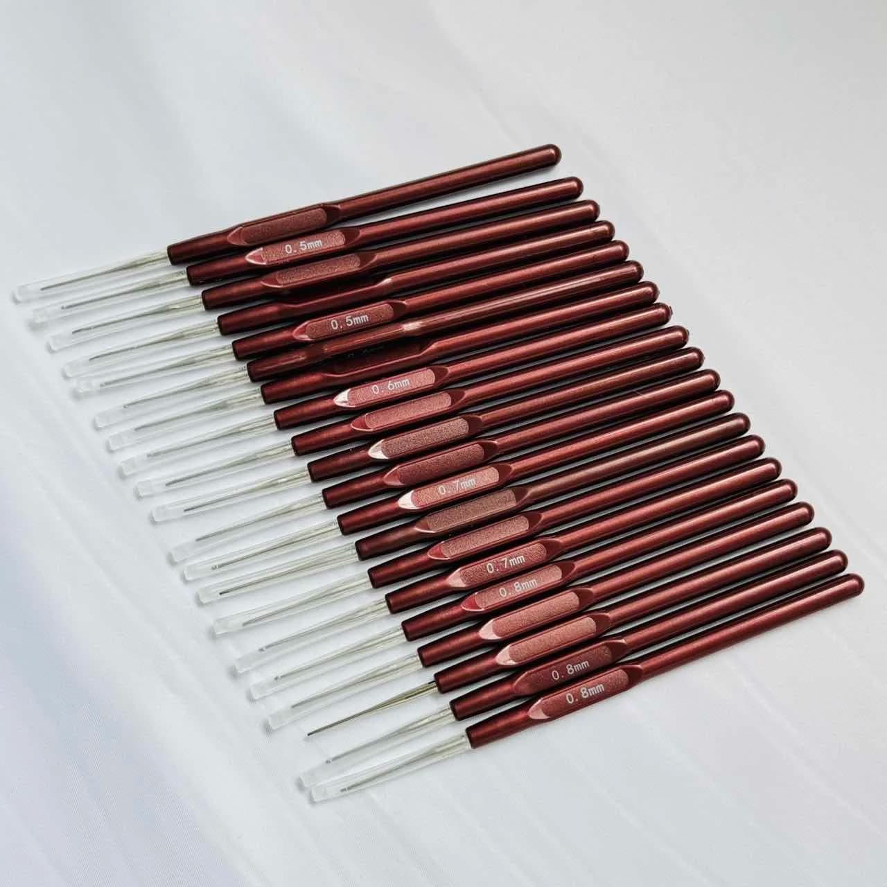 Crochet Hooks Set with Plastic Handle Knitting Needles Handle Durable Crochetings And Knittings Tool