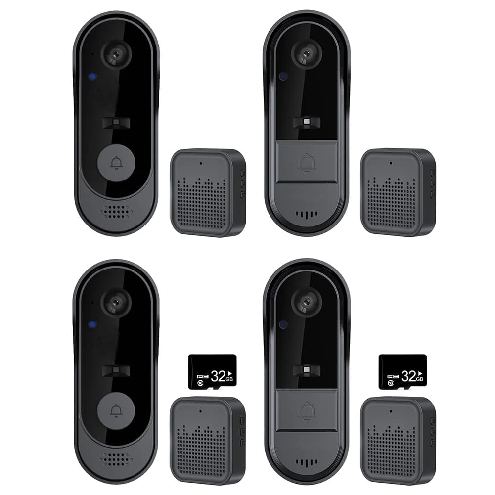 Campanello Wireless con Telecamera HD, Rilevamento Movimento, Archiviazione Cloud, Citofono Bidirezionale, Videocitofono Intelligente