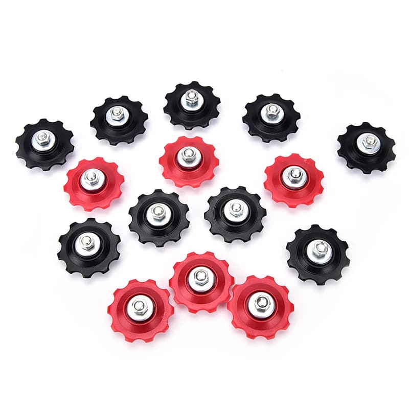 1 pz in lega di alluminio MTB deragliatore posteriore ruota Jockey bicicletta cuscinetto in ceramica rullo di guida deragliatore posteriore pulegge guida puleggia
