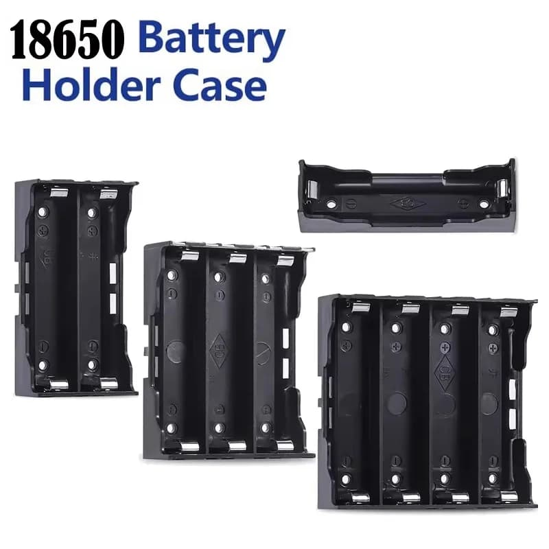 18650 Custodie per Power Bank 1X 2X 3X 4X 18650 Scatola di immagazzinaggio del supporto della batteria 1 2 3 4 Slot Contenitore per batterie Pin rigido 18650 Custodia per batteria