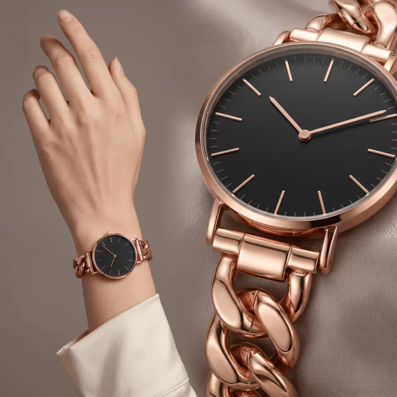 Orologi da Donna Semplici ed Eleganti, Cinturino in Acciaio, Movimento al Quarzo Analogico, Orologio da Polso Femminile alla Moda, Regalo per Signore