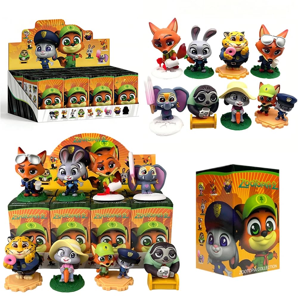 2026 Hot Zootopia Blind Box - Action Figures by Nick and Judy, Mysterious Box, Souls, Collection Models, Cartoon Toys