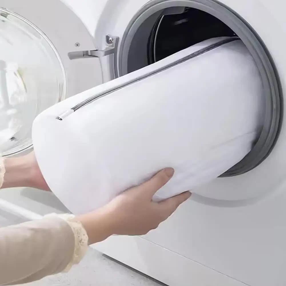 Sacchetto Riutilizzabile per Lavaggio Scarpe, Accessori per Lavanderia, Rete a Nido d'Ape con Cerniera, Sacchetto Imbottito in Rete per Lavaggio Sneaker
