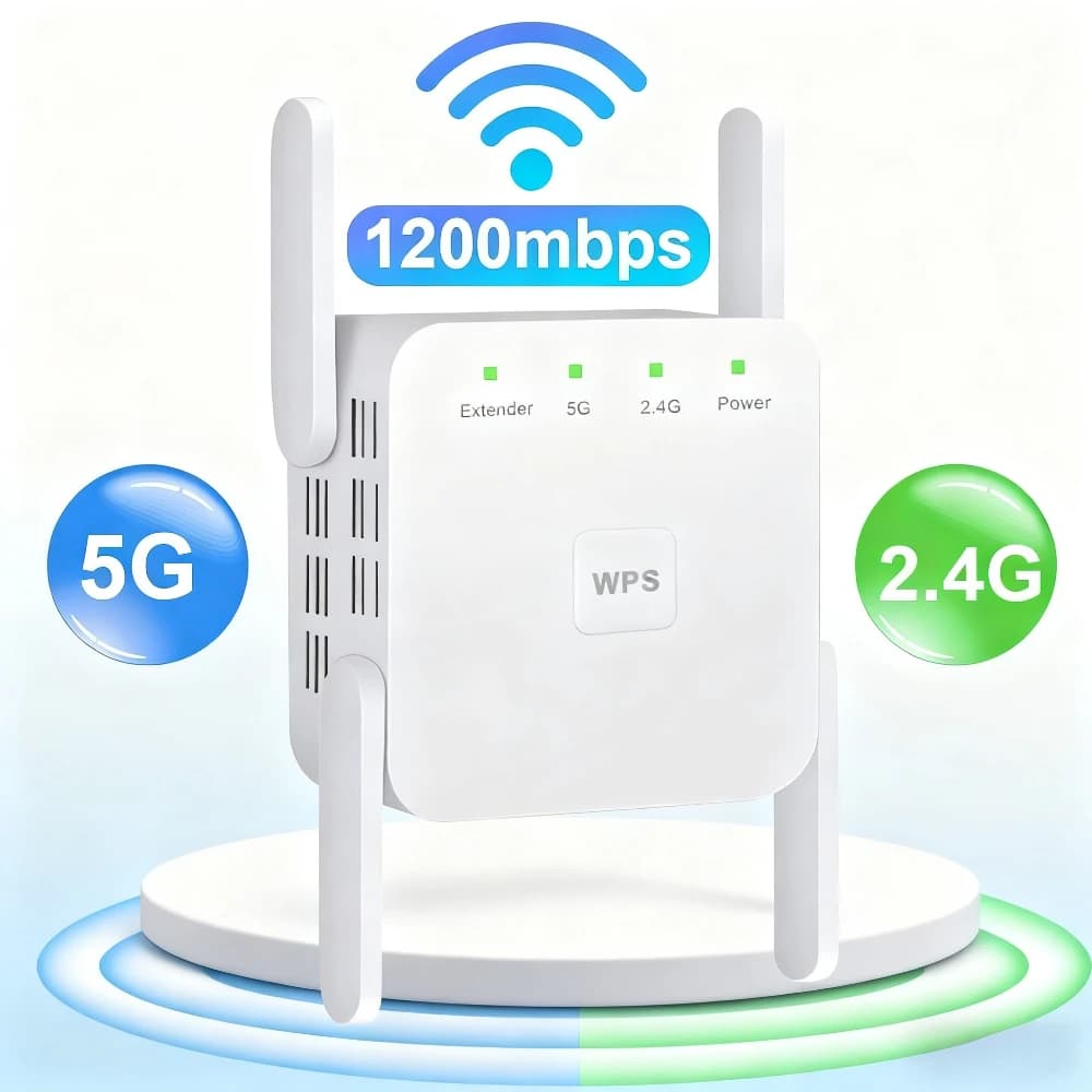 Nuovo ripetitore wireless a lunga distanza 1200Mbps 5G segnale 5G Wifi extender Ripetitore Wifi amplificatore Home rete Wifi potenziatore