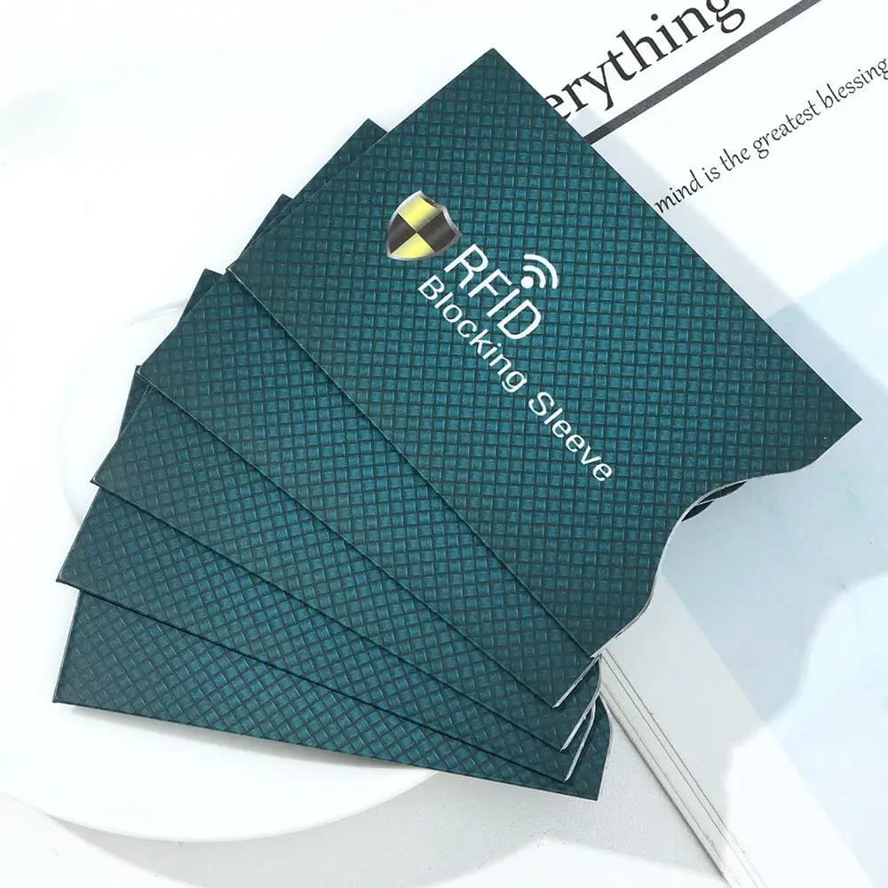 5 pezzi nuovo antifurto di sicurezza RFID porta carte di credito porta carte di credito che blocca la custodia sottile per proteggere la custodia