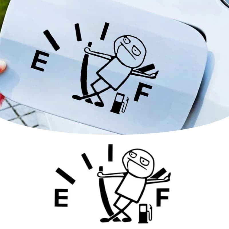 1PC Pull the fuel tank pointer Wall decals for fun cars waterproof for auto fuel tank cap Automatic Decalcomanie Vinyl for outdoor cars Copri scratches