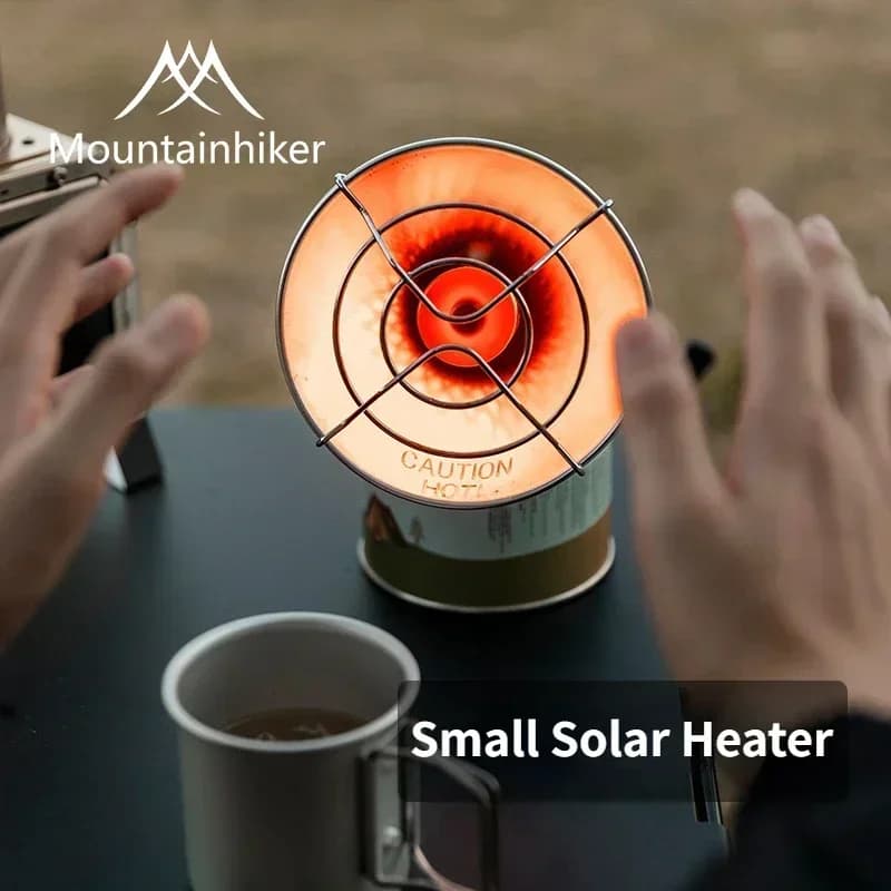 MOUNTAINHIKER Mini portable solar gas heating stove Solar heater Outdoor camping heater Oven Mini Gas Small solar heater Butano