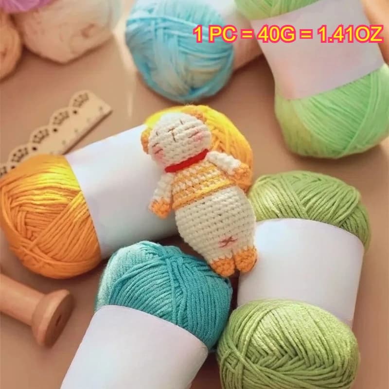 Milk Knitting Yarn Acrylic Yarn For Crochet Hand DIY Craft Bag Doll Blanket Cushion Thick Thread High Quality Soft Cotton Yarn