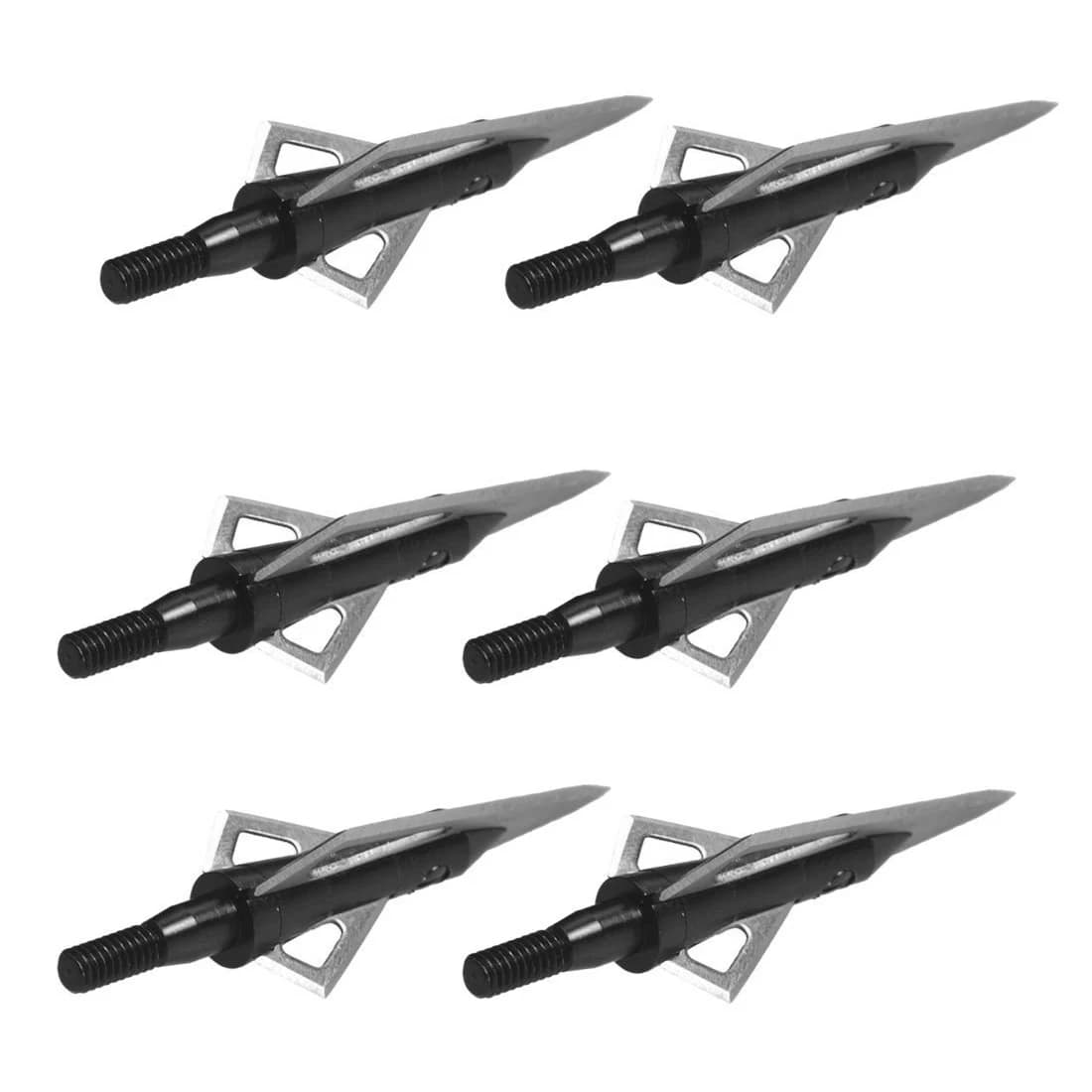 【STOCK】100 Grain Archery Heads Broad Head Tips Arrows for Practicing Hunting Crossbow Recurve Bow Compound Bow